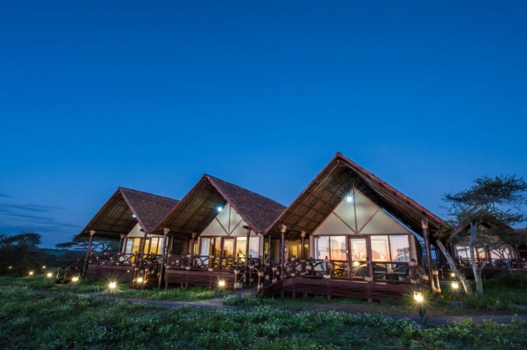 Bungalows du Lake Ndutu Luxury Lodge en Tanzanie